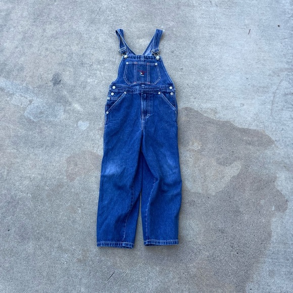 Vintage 90s | Tommy Hilfiger Wide Leg Overalls - Picture 1 of 6